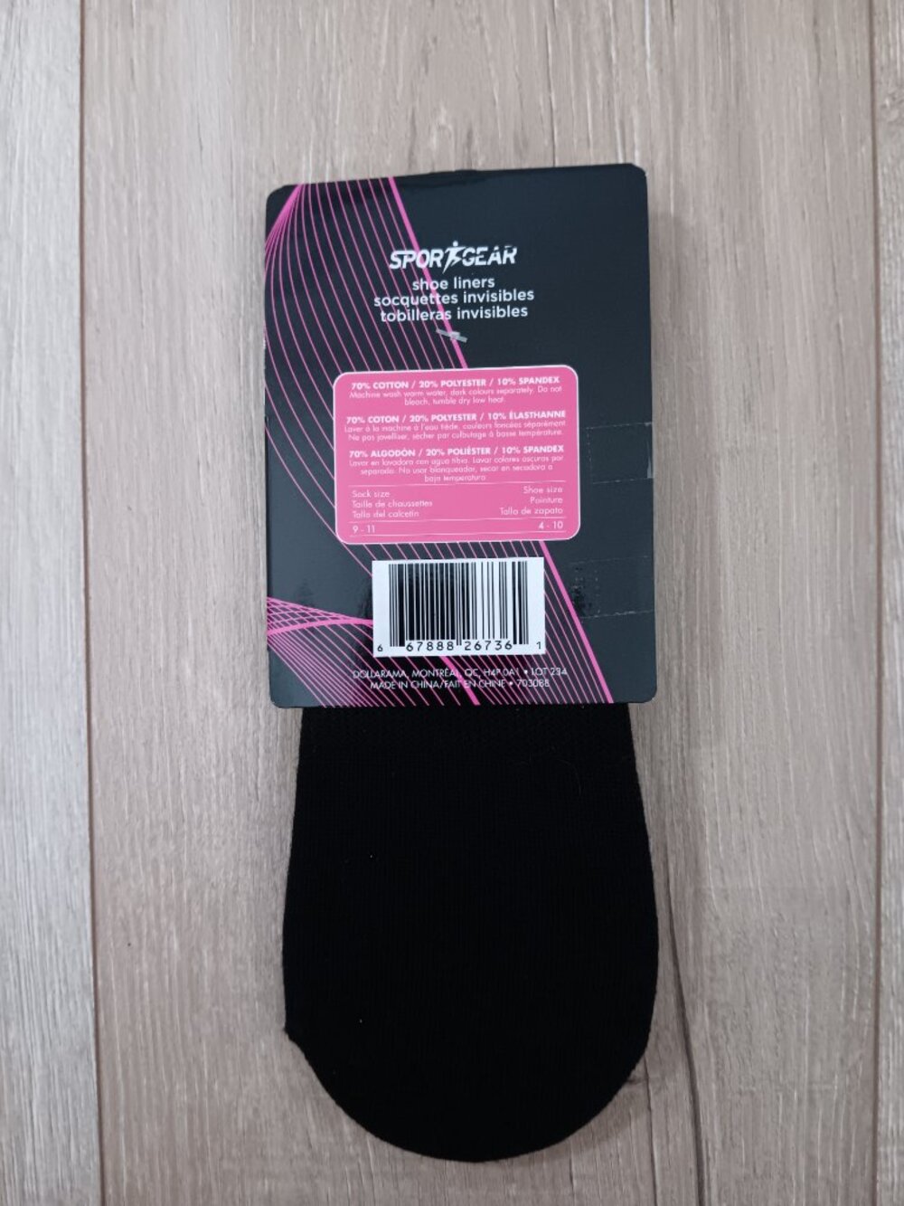 FREE WITH PURCHASE Sport Gear Womens Black Shoe Liners No Show Socks 2 Pack 4-10